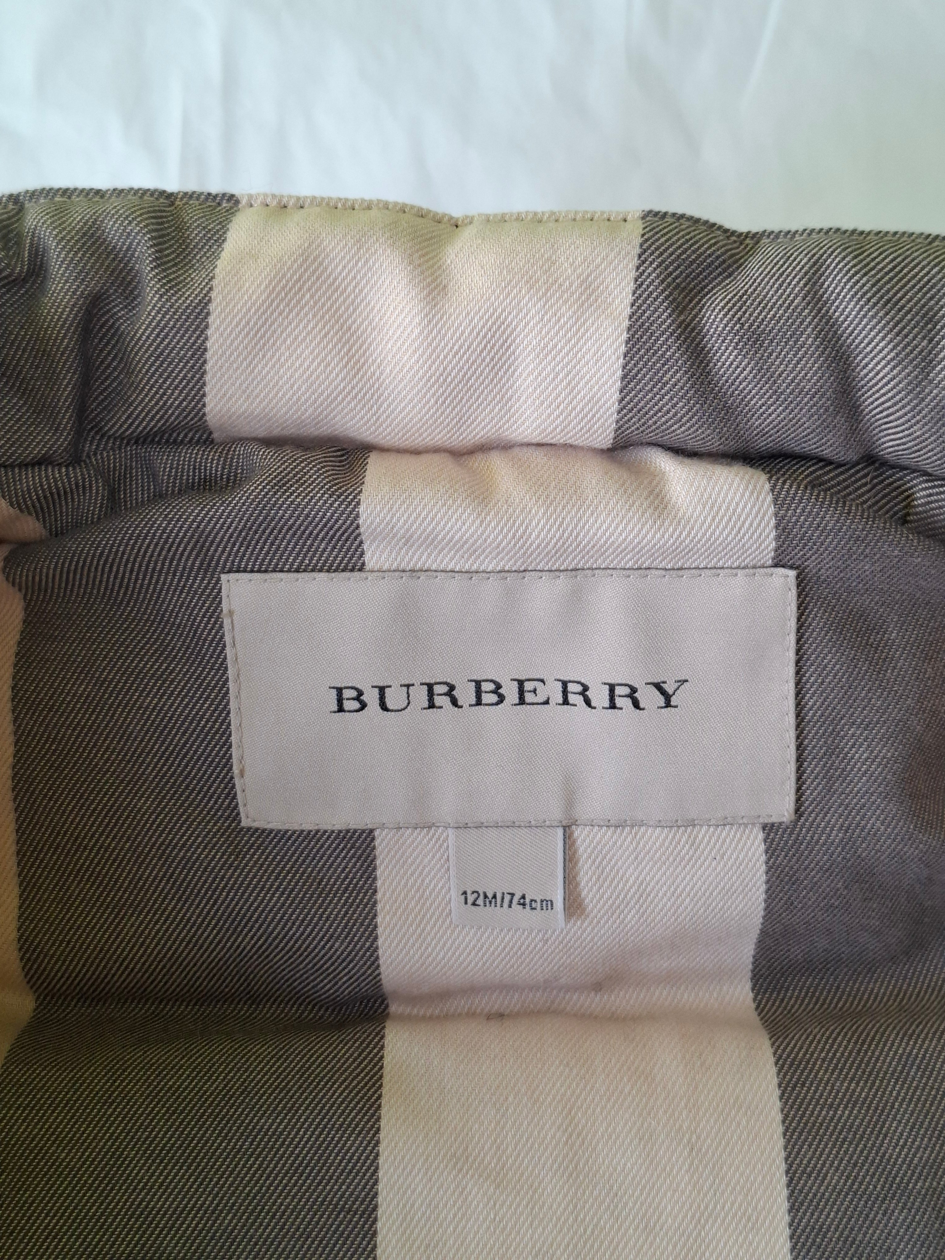 BURBERRY - DOWN JACKET - BLACK, BEIGE - 12 MONTHS