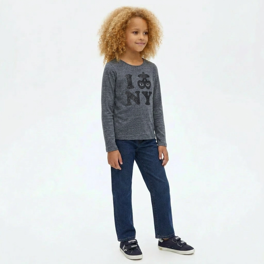 LE TEMPS DES CERISES - T-SHIRT - GRIS - 12 ANS