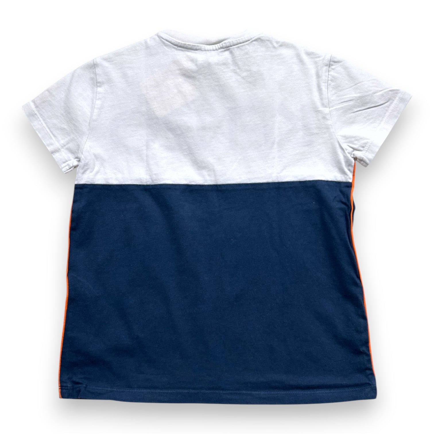 KENZO - T-SHIRT - BLANC, BLEU - 6 ANS