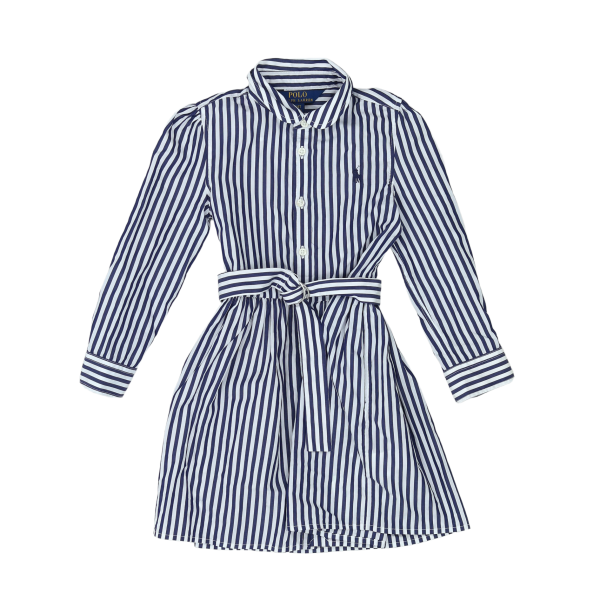 RALPH LAUREN - ROBE - BLEU, BLANC - 4 ANS
