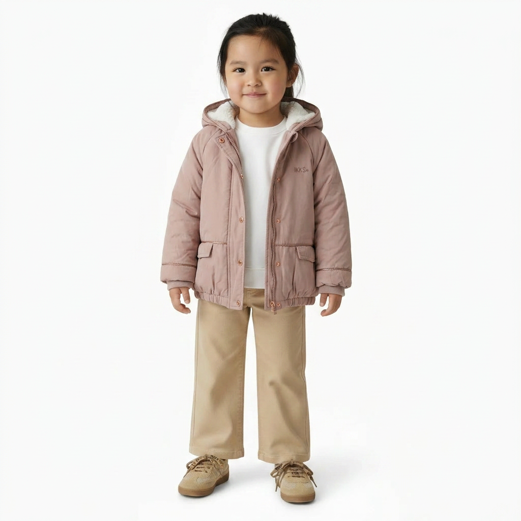 IKKS - MANTEAU - ROSE - 3 ANS