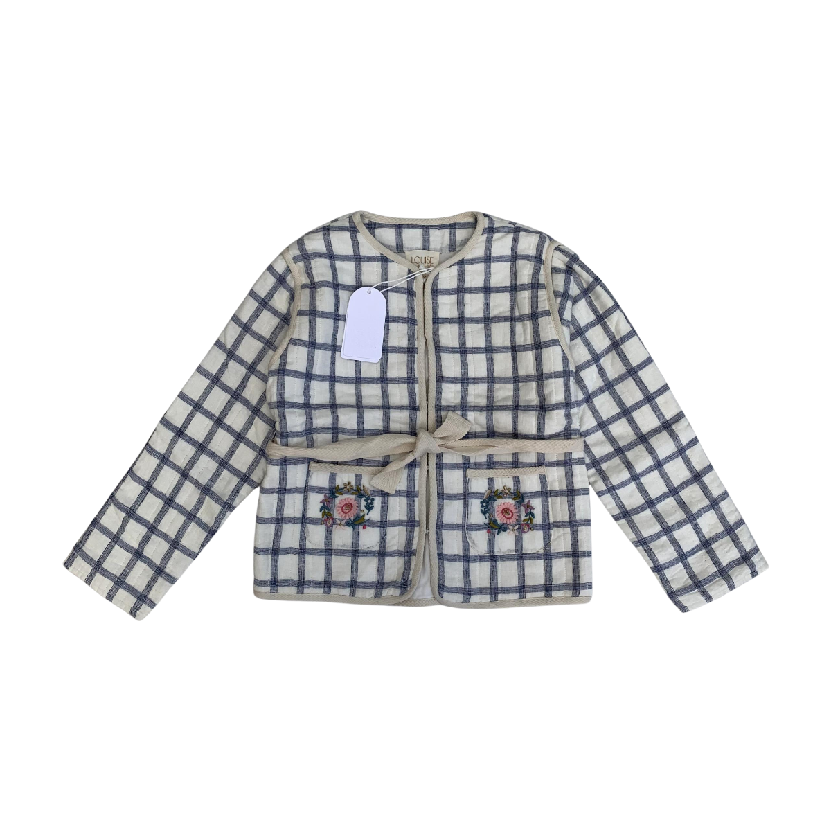 LOUISE MISHA - VESTE - BLEU, BLANC - 8 ANS