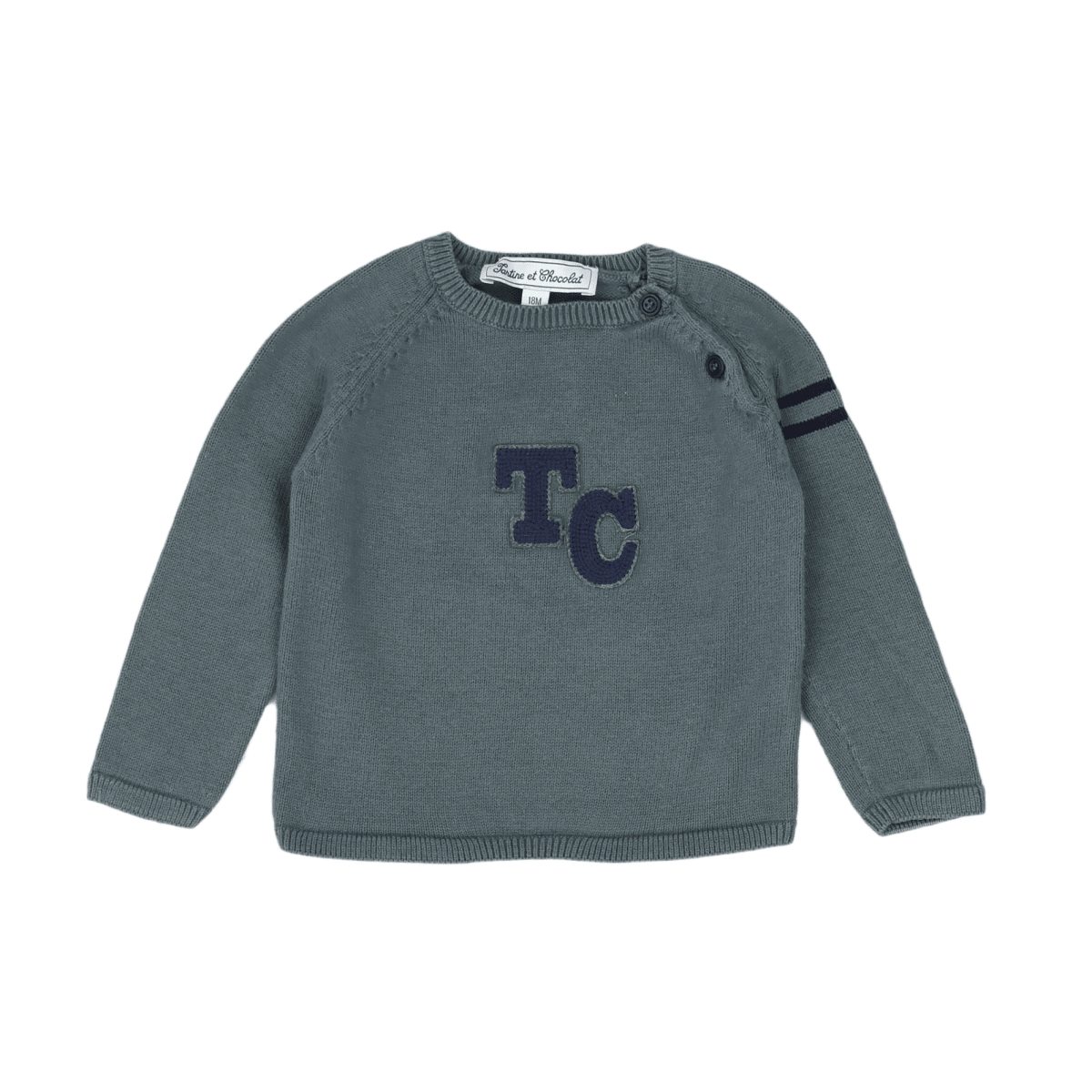 TARTINE & CHOCOLAT - PULL - VERT, BLEU - 18 MOIS