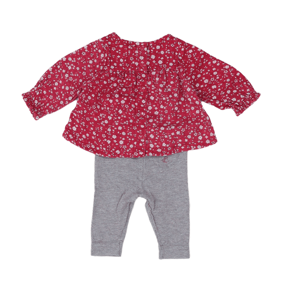 LITTLE BOAT - SET - RED, GREY - 3 MONTHS