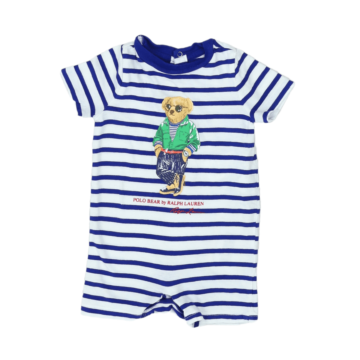 RALPH LAUREN - BODY - BLANC, BLEU - 6 MOIS