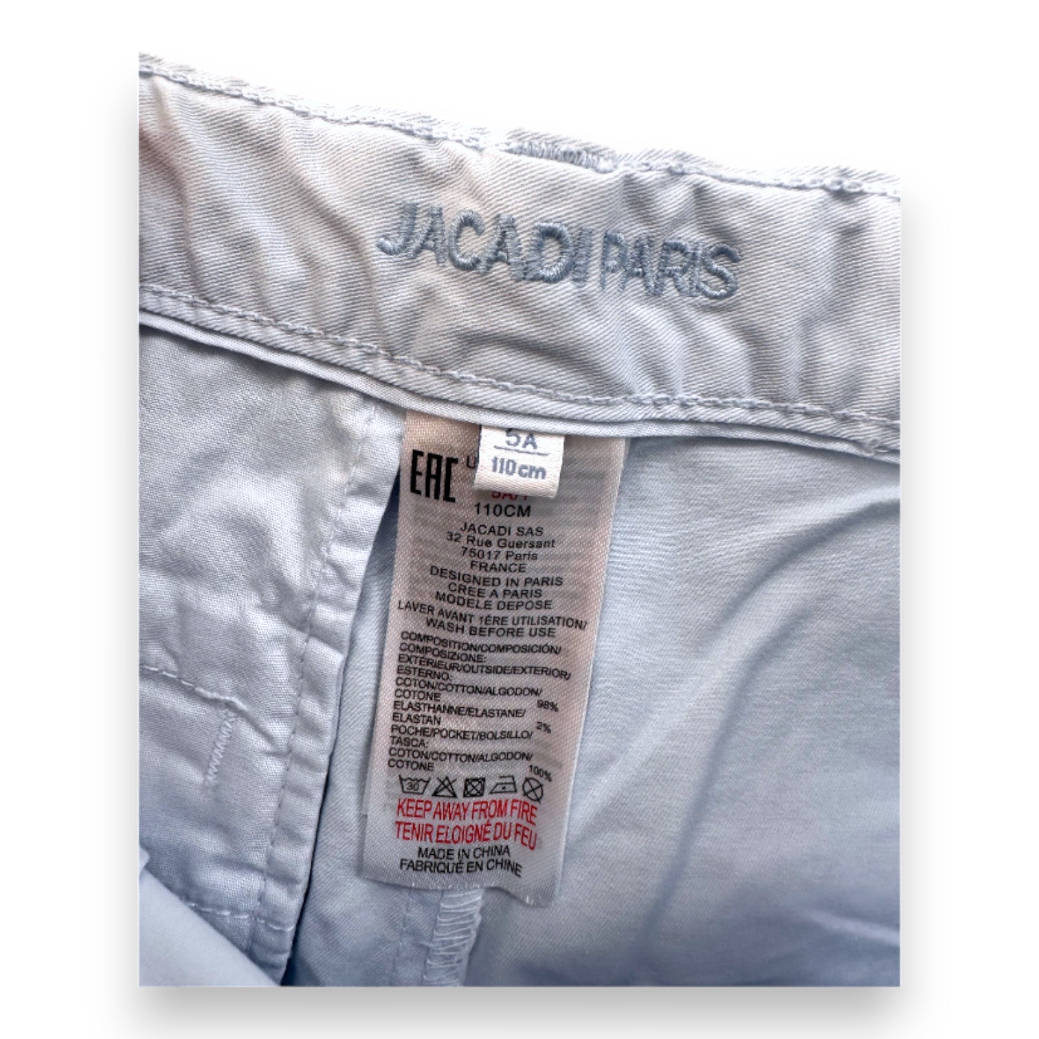 JACADI - BERMUDASHORTS - BLAU - 5 JAHRE