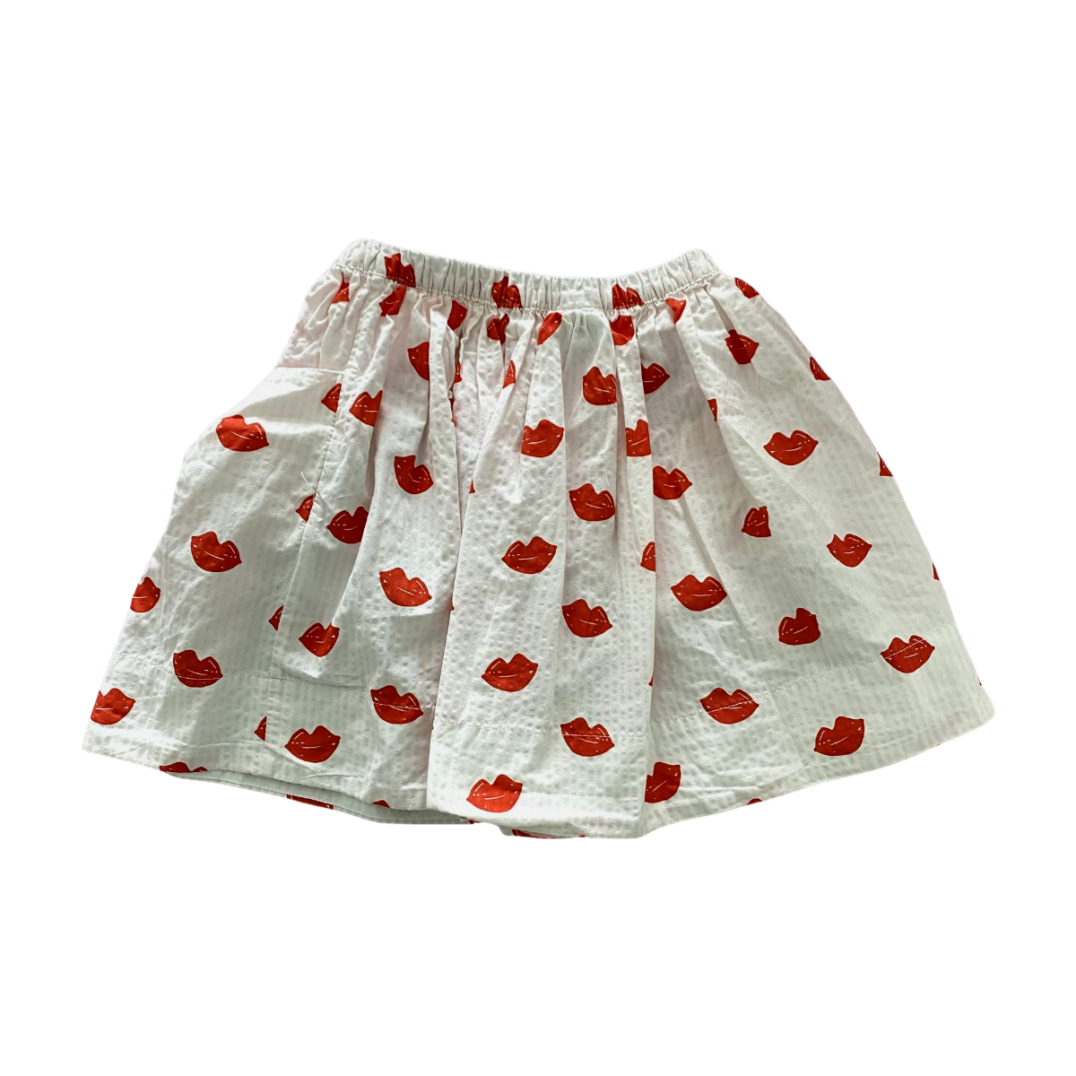 BONTON - JUPE - BLANC, ROUGE - 6 ANS