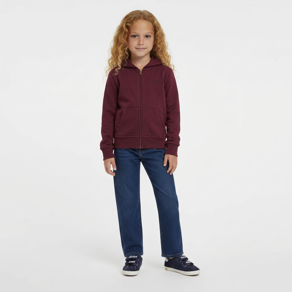 RALPH LAUREN - SWEAT - ROUGE - 6 ANS