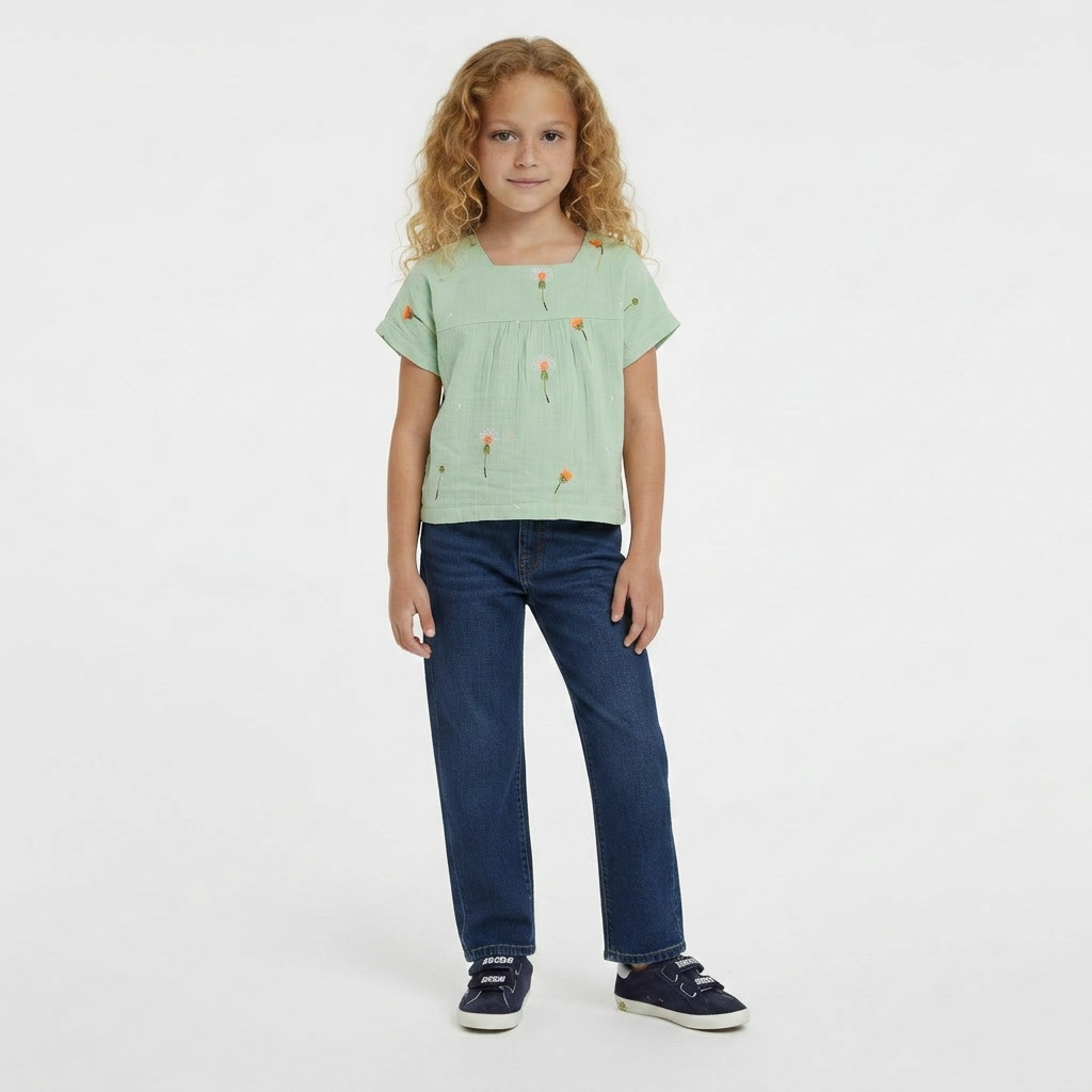 AMERICAN OUTFITTERS - T-SHIRT - VERT - 6 ANS