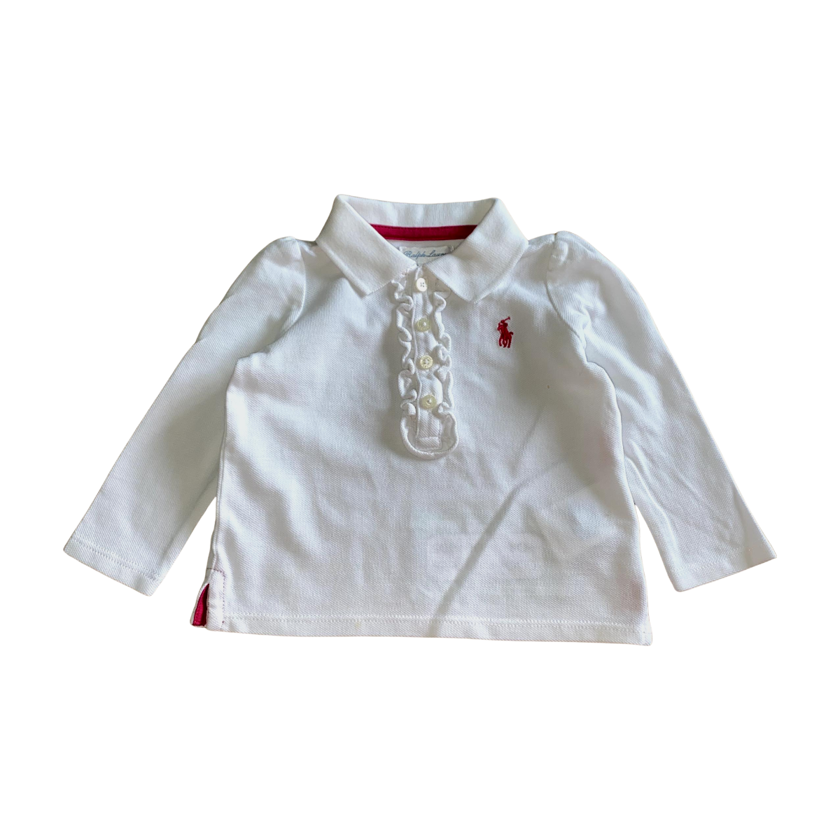 RALPH LAUREN - T-SHIRT - BLANC - 9 MOIS