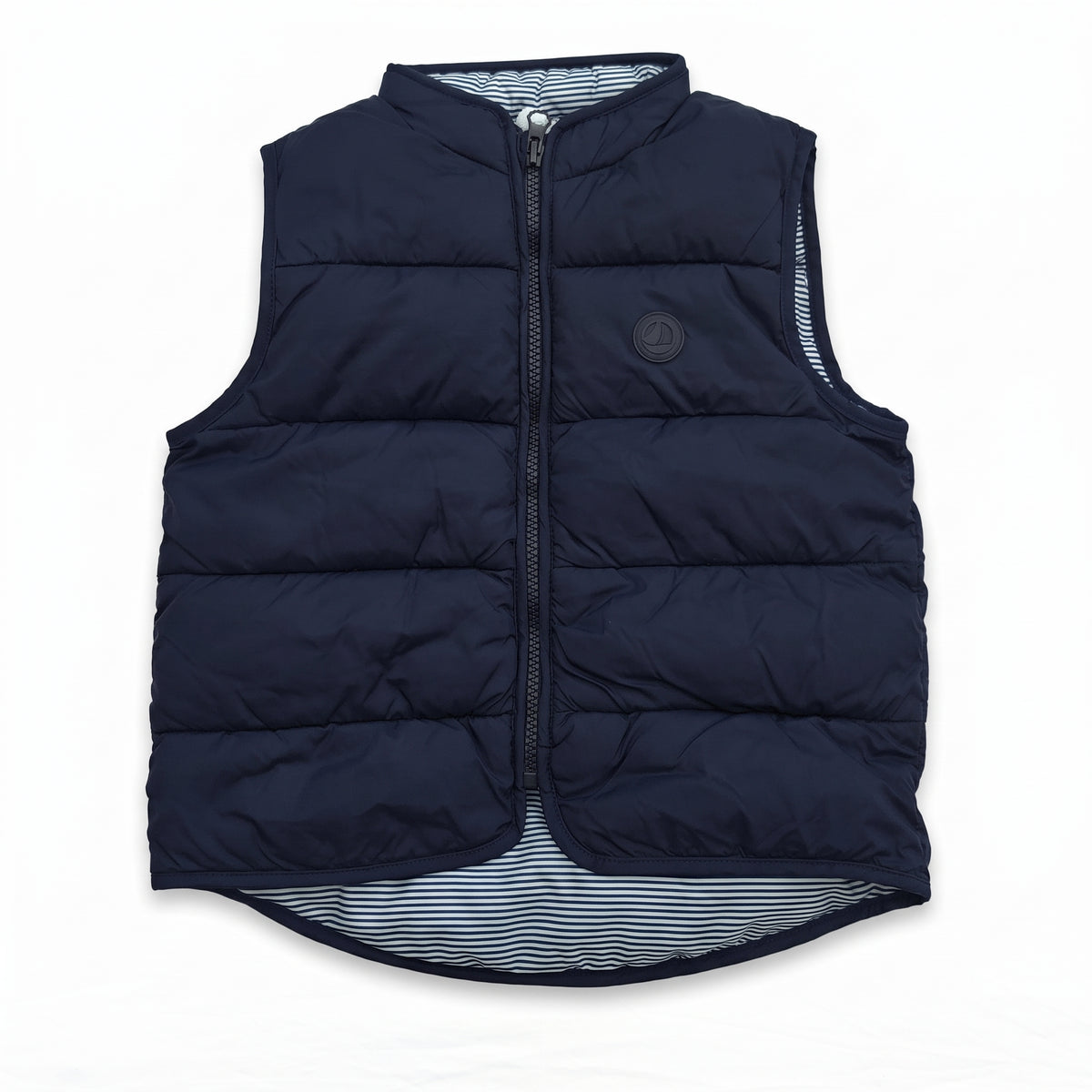 PETIT BATEAU - BLOUSON SANS MANCHE - BLEU - 6 ANS