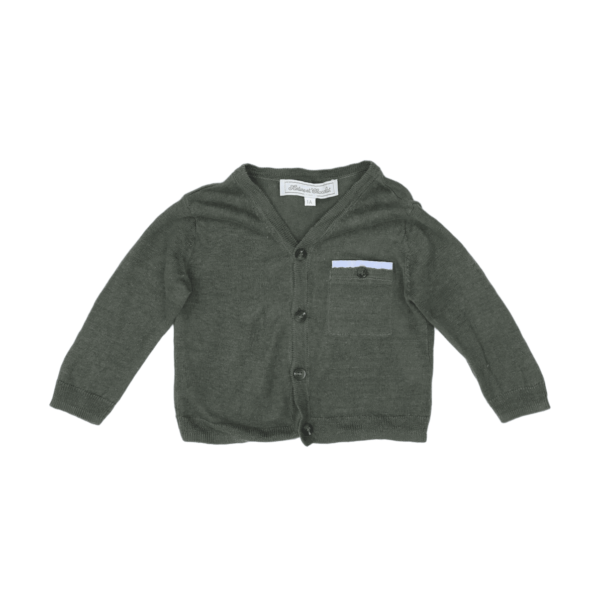 TARTINE &amp; CHOCOLAT - STRICKJACKE - GRÜN - 12 MONATE