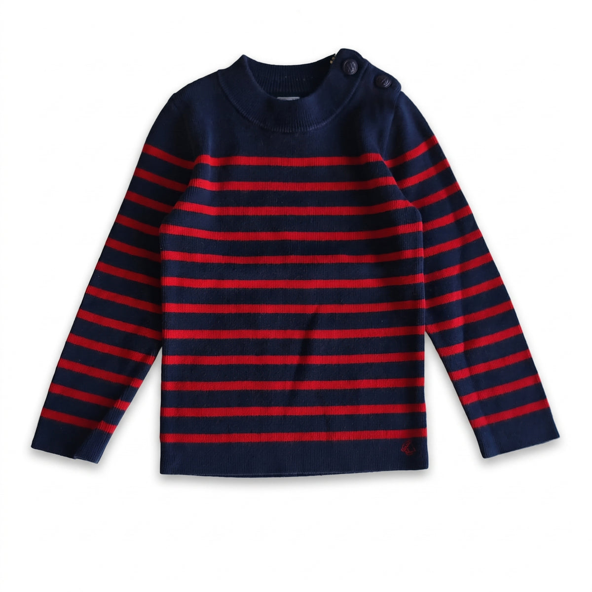 PETIT BATEAU - PULL - BLEU - 4 ANS