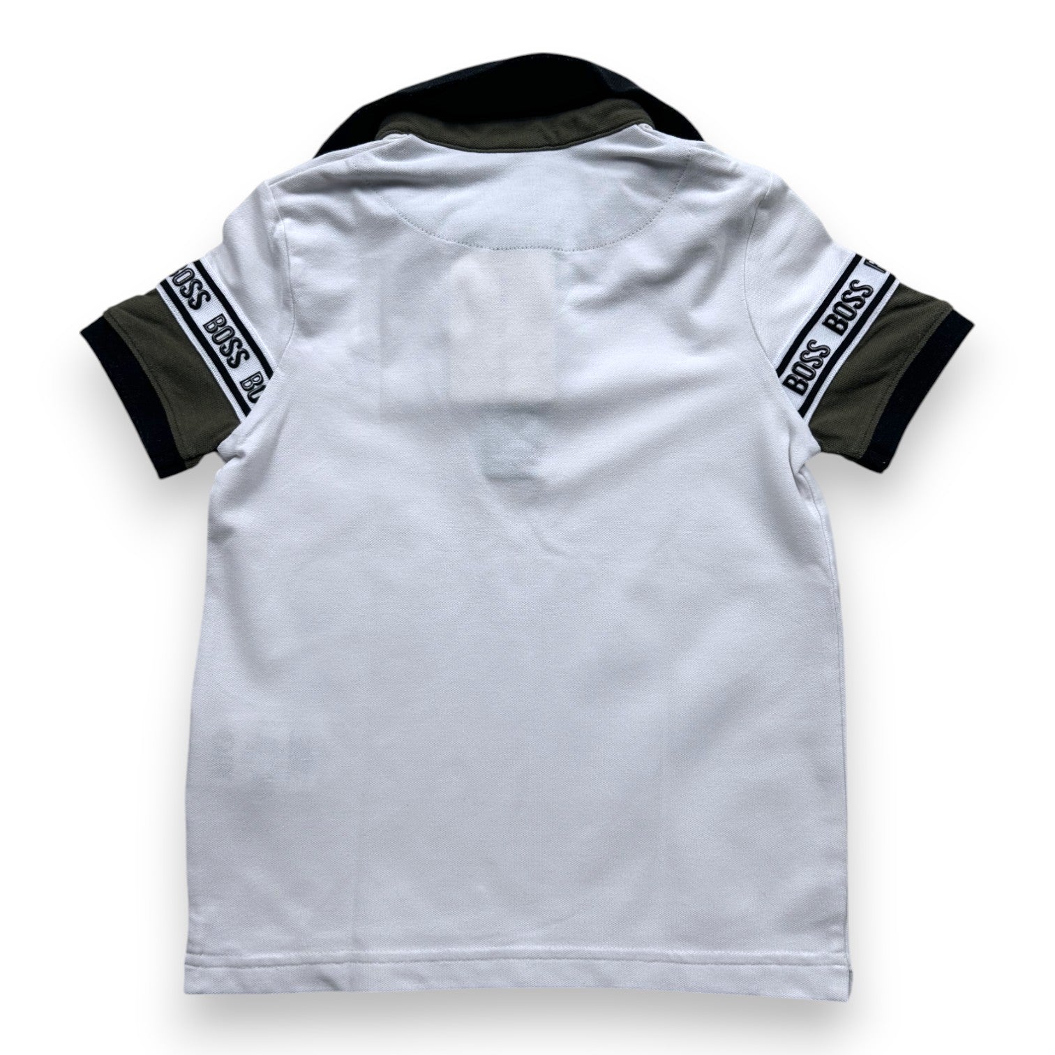 HUGO BOSS - POLO - BLANC, NOIR - 6 ANS