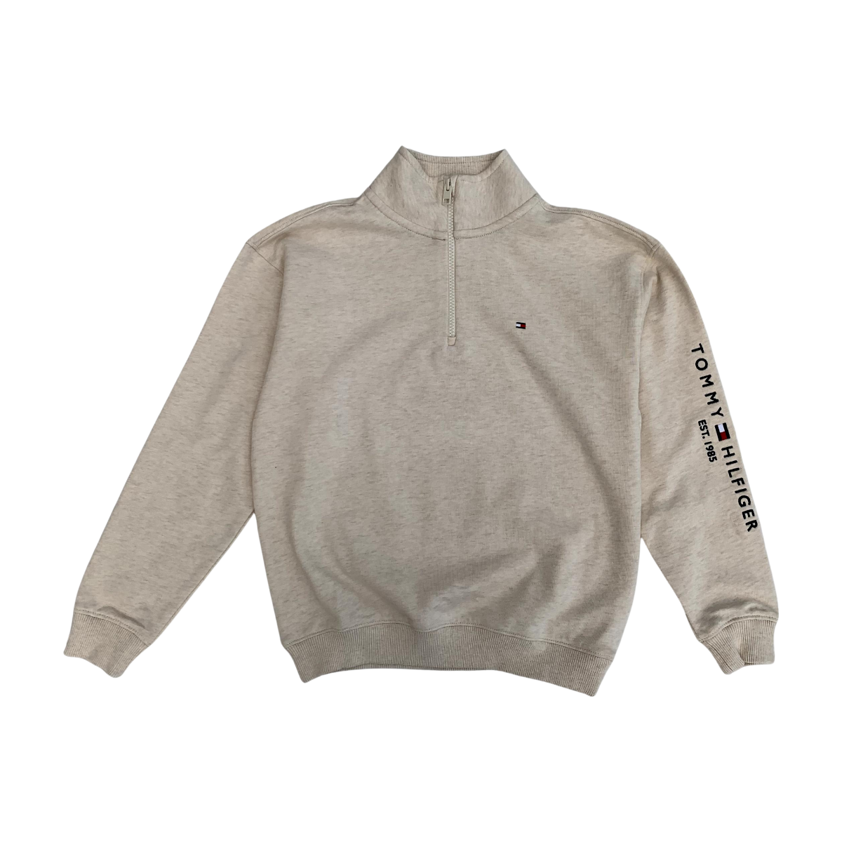 TOMMY HILFIGER - PULL - BEIGE - 10 ANS