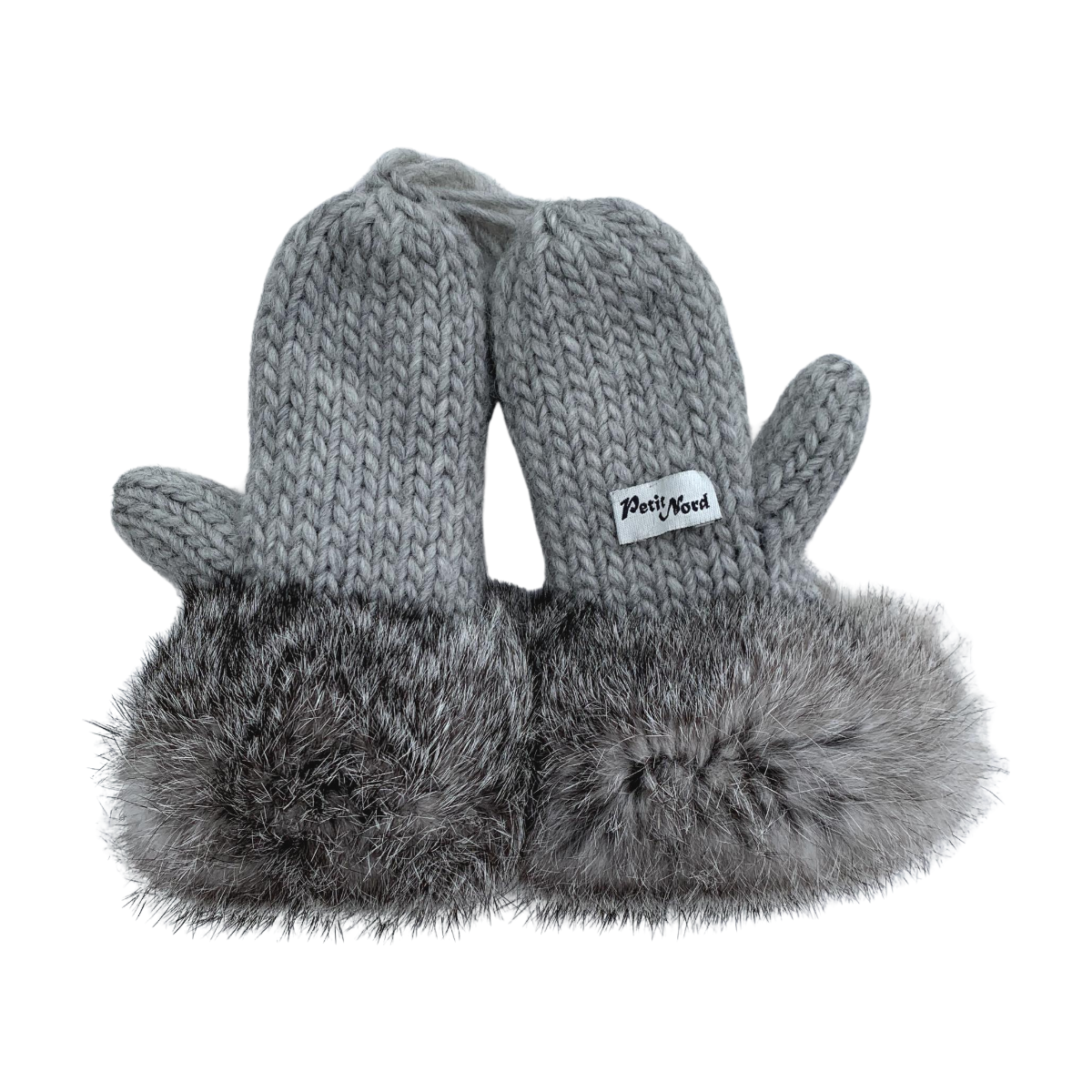 PETIT NORD - MOUFLES - GRIS - 4 ANS