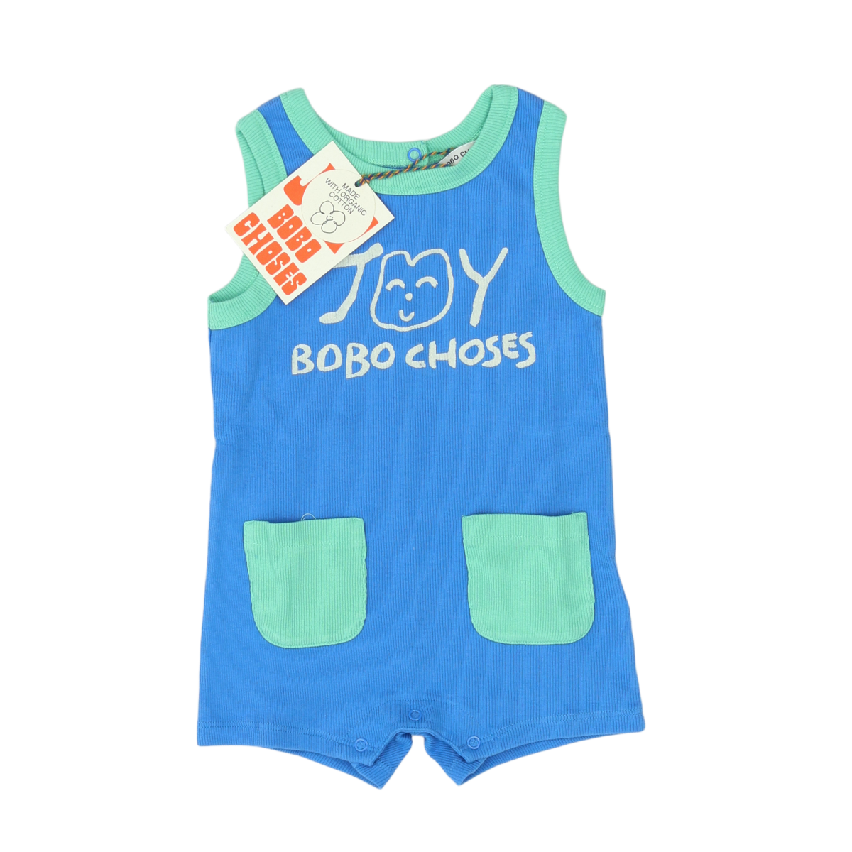BOBO CHOSES - COMBISHORT - BLEU - 12 MOIS