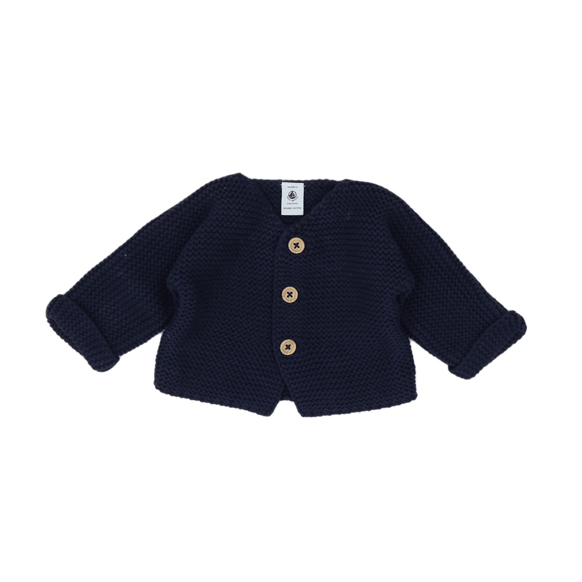 LITTLE BOAT - CARDIGAN - BLUE - 3 MONTHS