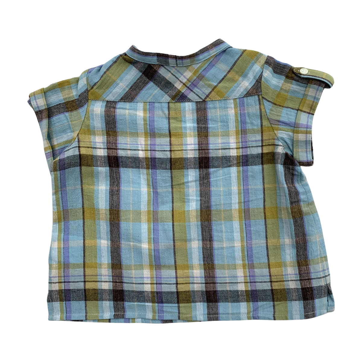 BONPOINT - CHEMISE - BLEU, MARRON - 12 MOIS