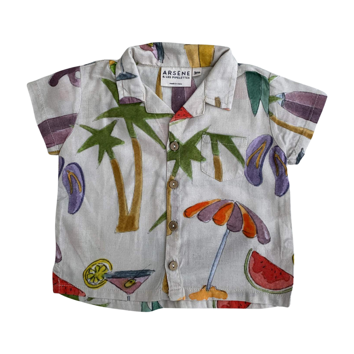 ARSÈNE ET LES PIPELETTES - CHEMISE - MULTICOLORE - 3 MOIS
