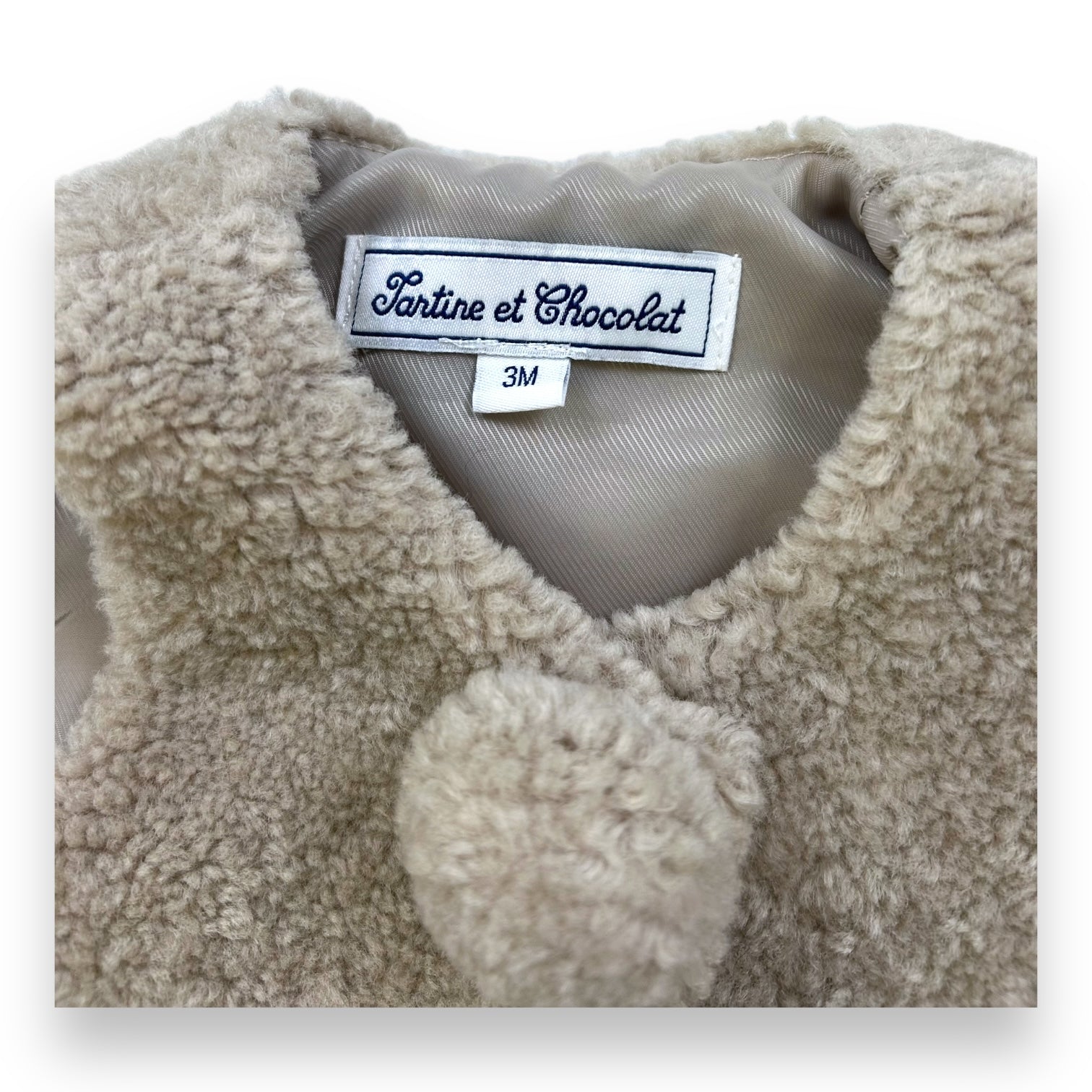 TARTINE &amp; CHOCOLAT - ÄRMELLOSE JACKE - BRAUN - 3 MONATE