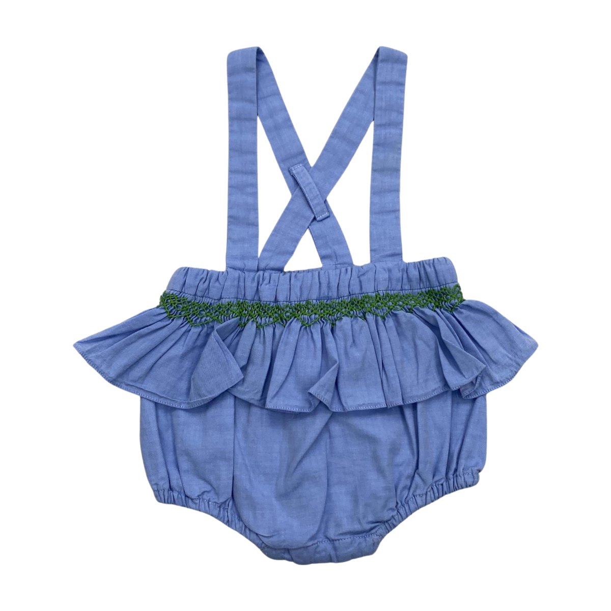 JACADI - BLOOMER - BLEU, VERT - 6 MOIS