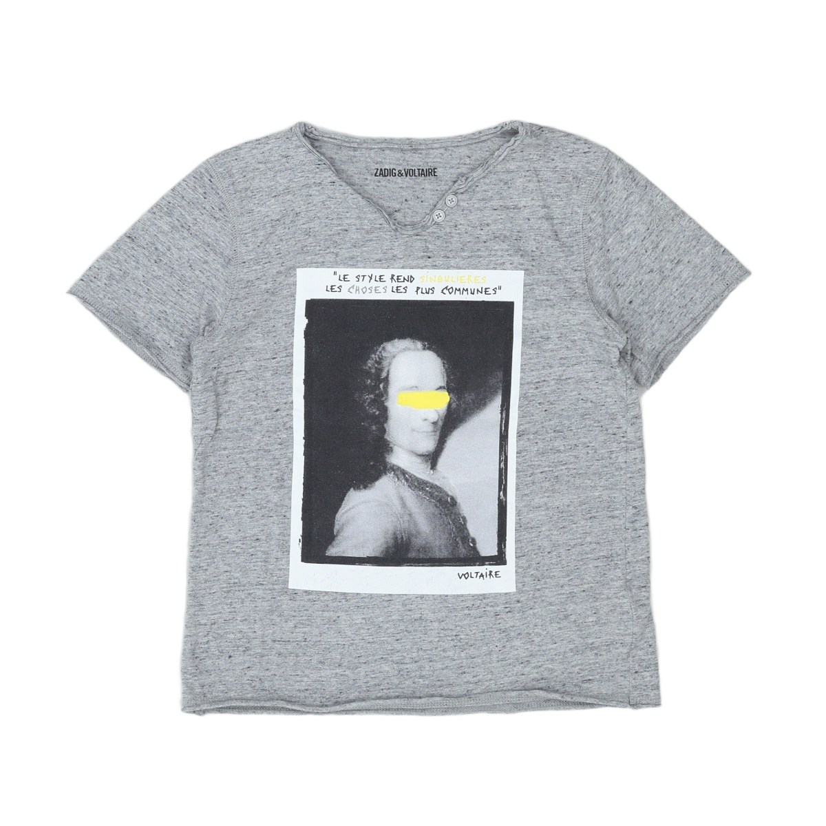 ZADIG & VOLTAIRE - T-SHIRT - GRIS - 8 ANS