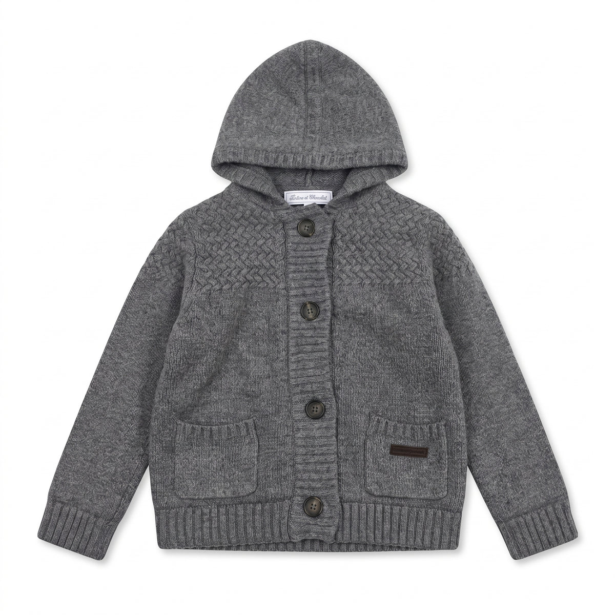 TARTINE ET CHOCOLAT - CARDIGAN - GRIS - 4 ANS