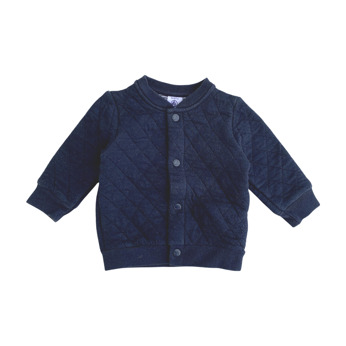 PETIT BATEAU - VESTE - BLEU - 6 MOIS