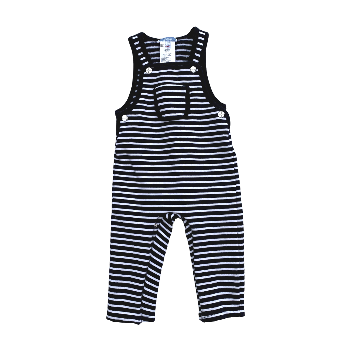 JACADI - SALOPETTE - BLANC, BLEU - 12 MOIS