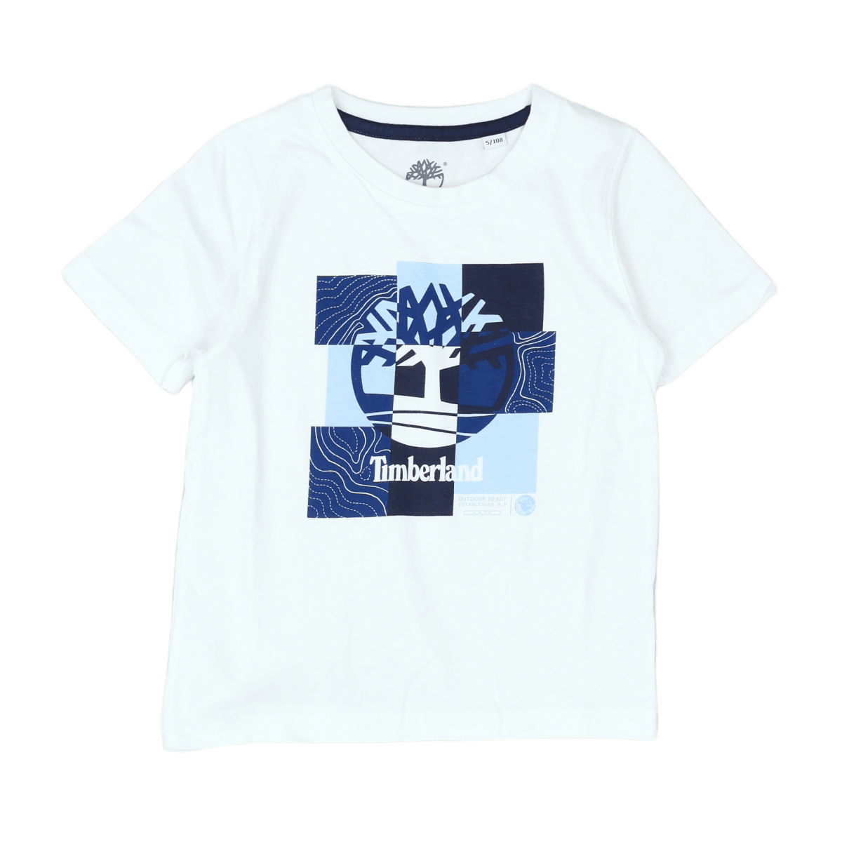 TIMBERLAND - T-SHIRT - BLANC, BLEU - 5 ANS