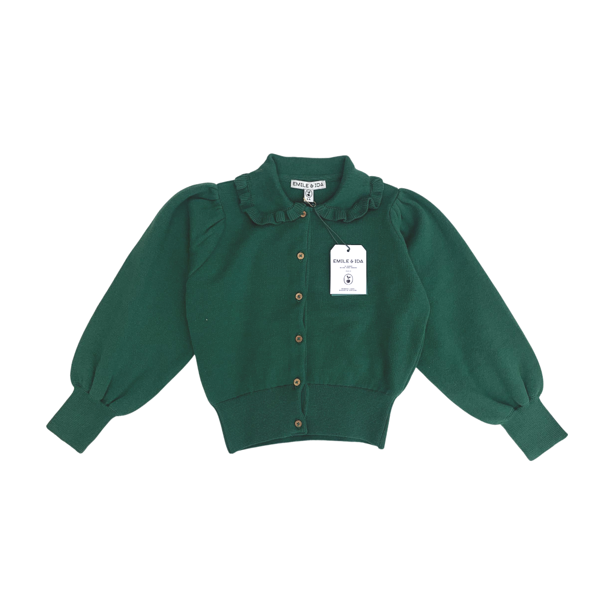EMILE & IDA - CARDIGAN - VERT - 6 ANS