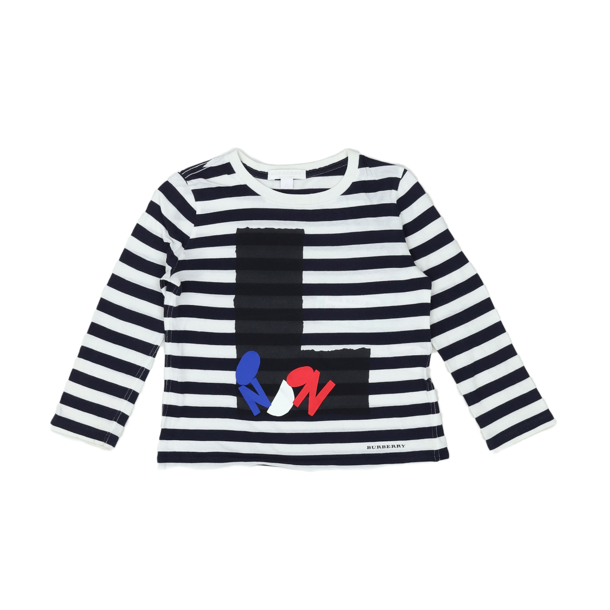 BURBERRY - T-SHIRT - NOIR, BLANC - 4 ANS