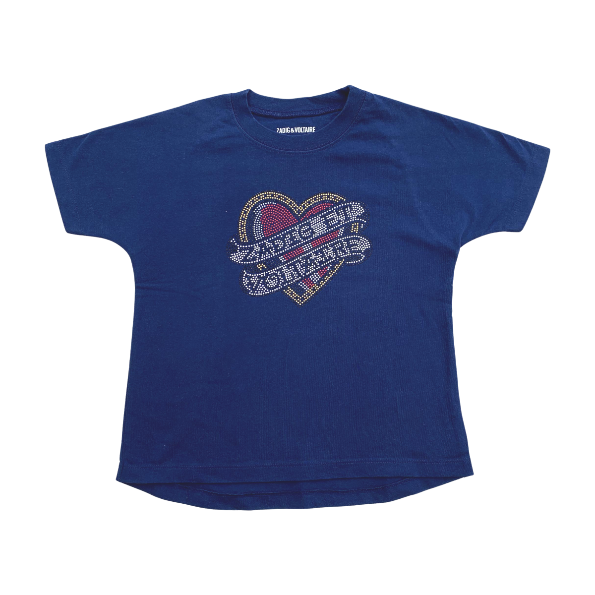 ZADIG & VOLTAIRE - T-SHIRT - BLEU - 8 ANS