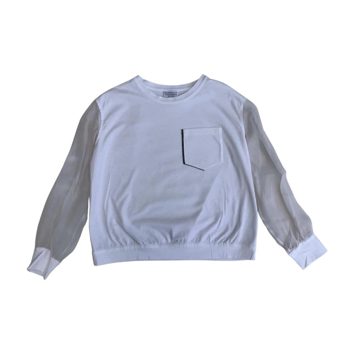 BRUNELLO CUCINELLI - T-SHIRT - BLANC - 8 ANS