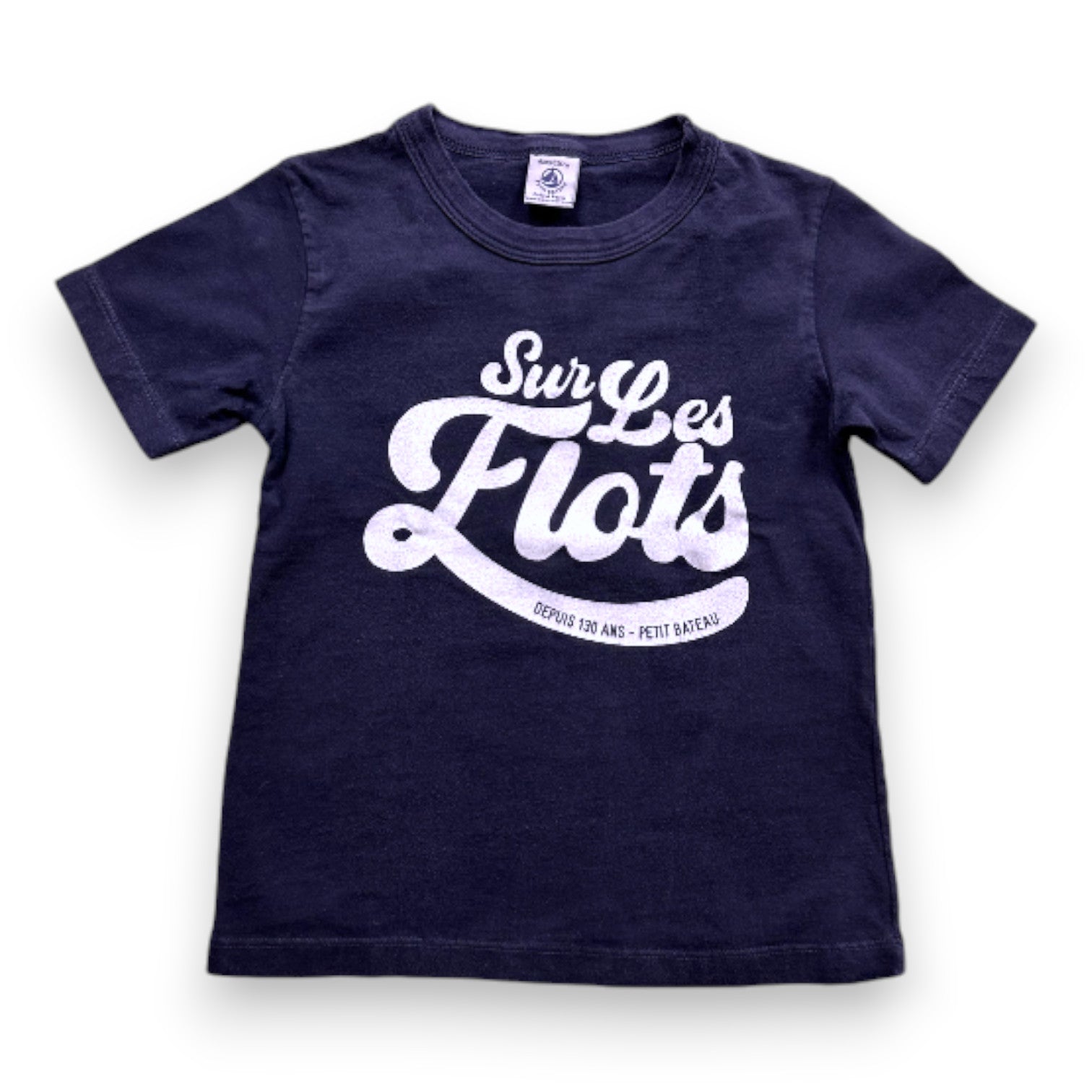 LITTLE BOAT - T-SHIRT - BLUE, WHITE - 6 YEARS