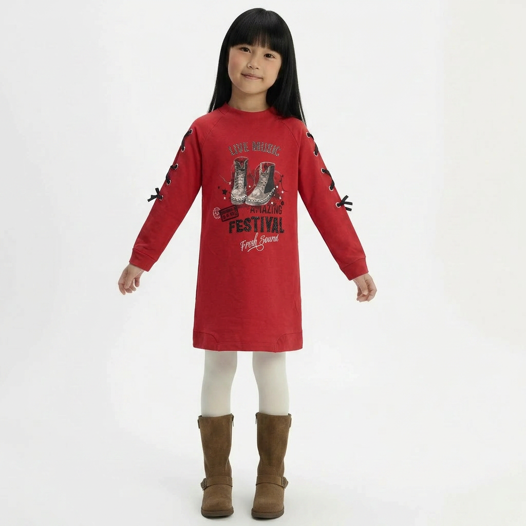 MAYORAL - ROBE - ROUGE - 10 ANS