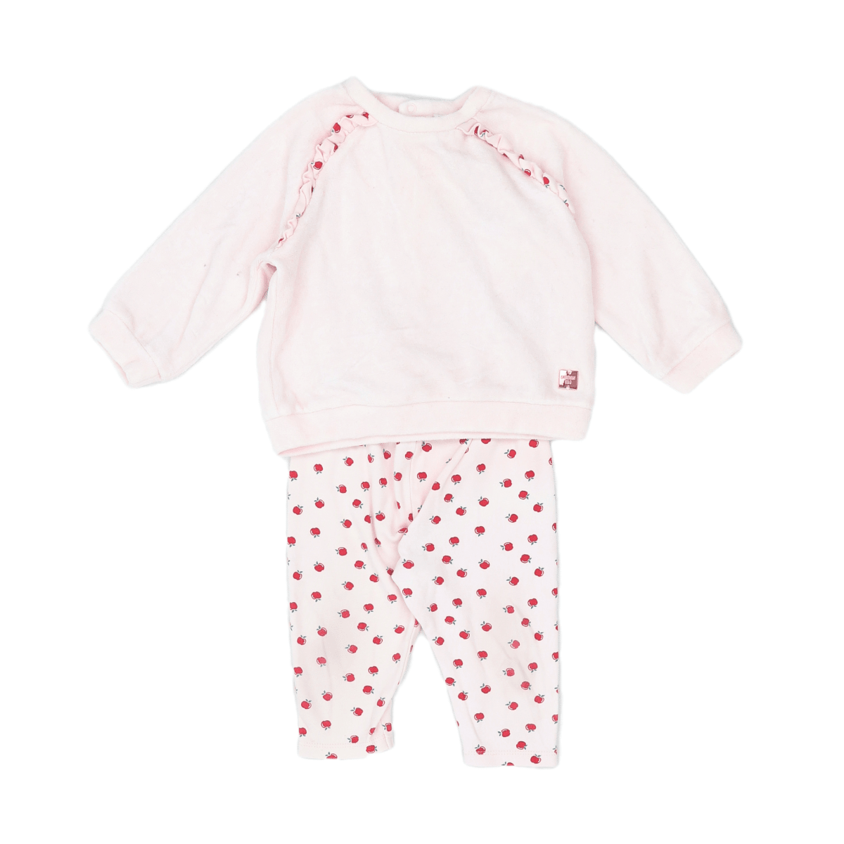 CARRÉMENT BEAU - ENSEMBLE - ROSE, ROUGE - 12 MOIS