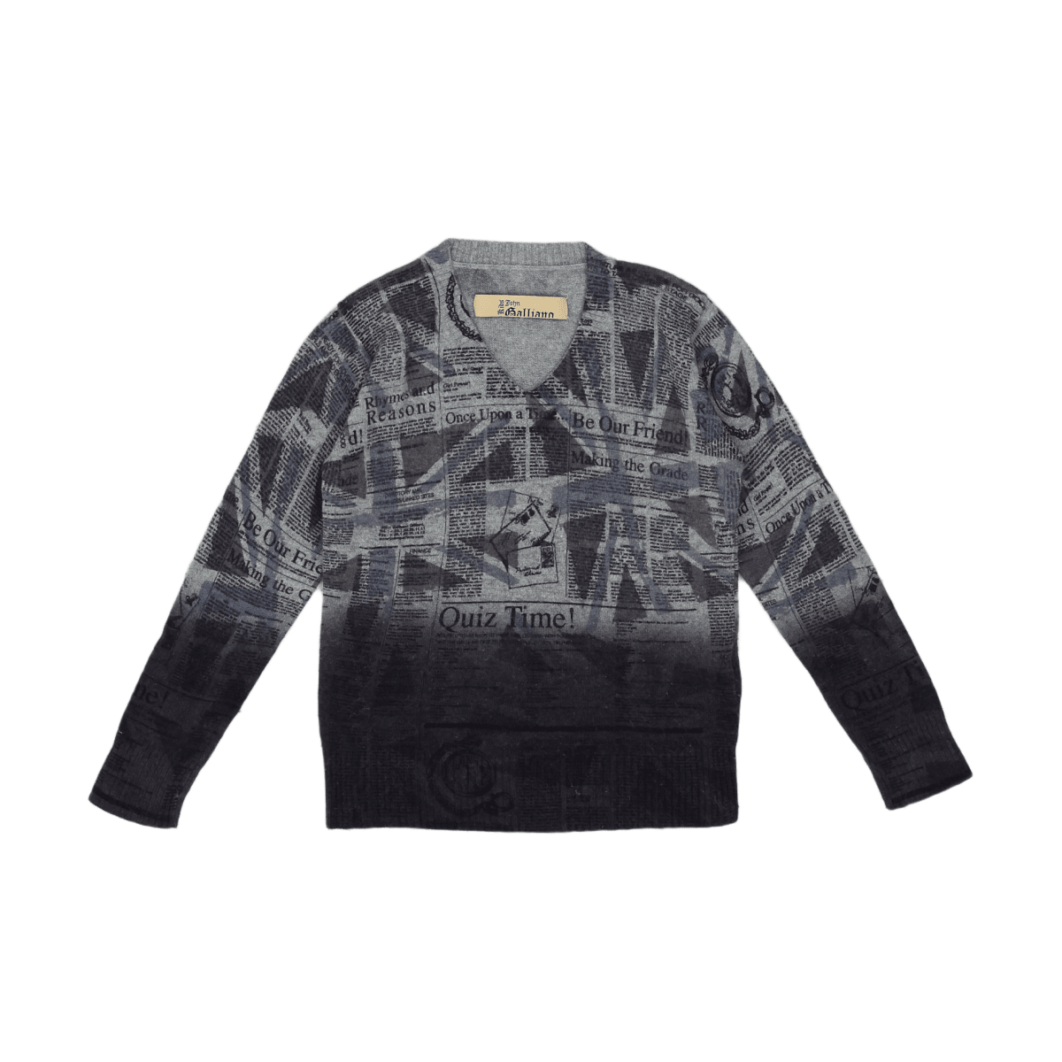JOHN GALLIANO - PULL - GRIS - 6 ANS