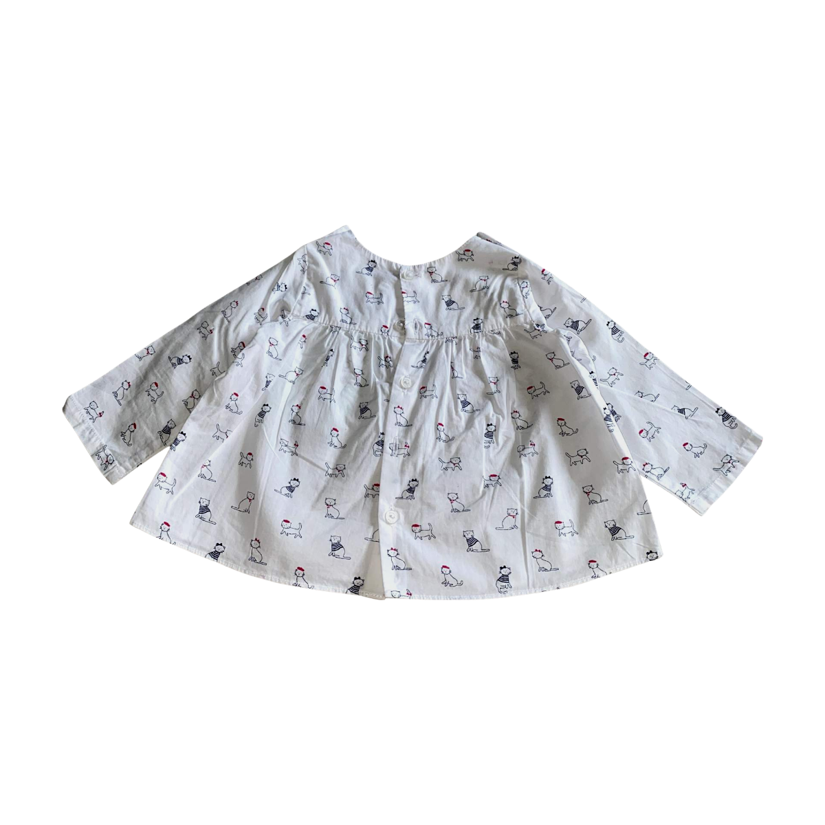 JACADI - BLOUSE - BLANC - 6 MOIS