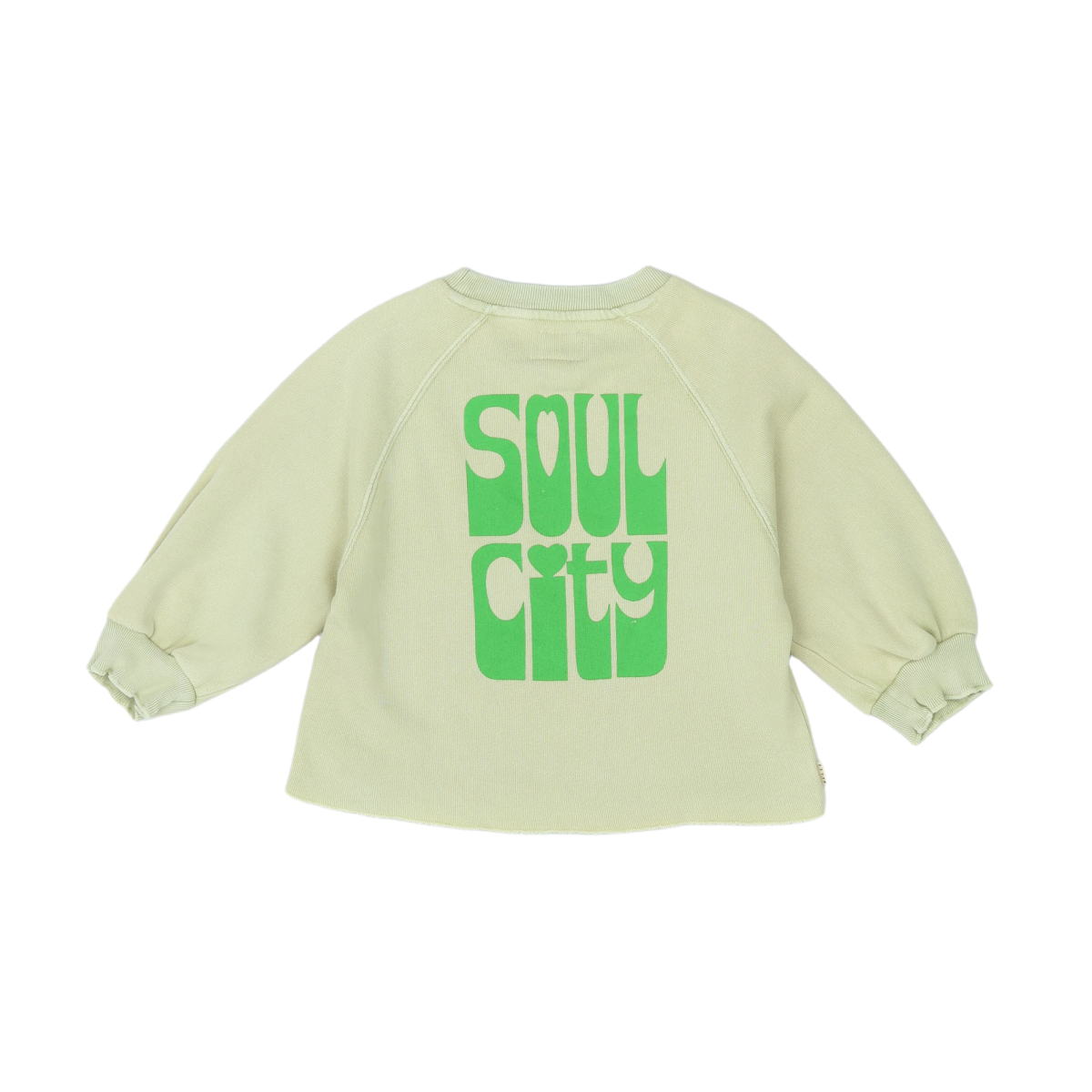 BELLEROSE - SWEAT - BEIGE, VERT - 8 ANS