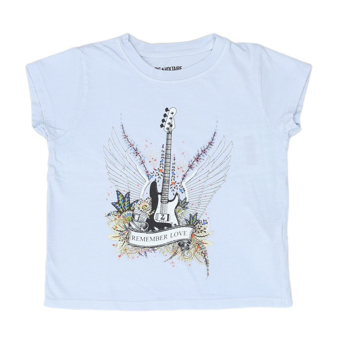 ZADIG & VOLTAIRE - T-SHIRT - BLEU - 8 ANS