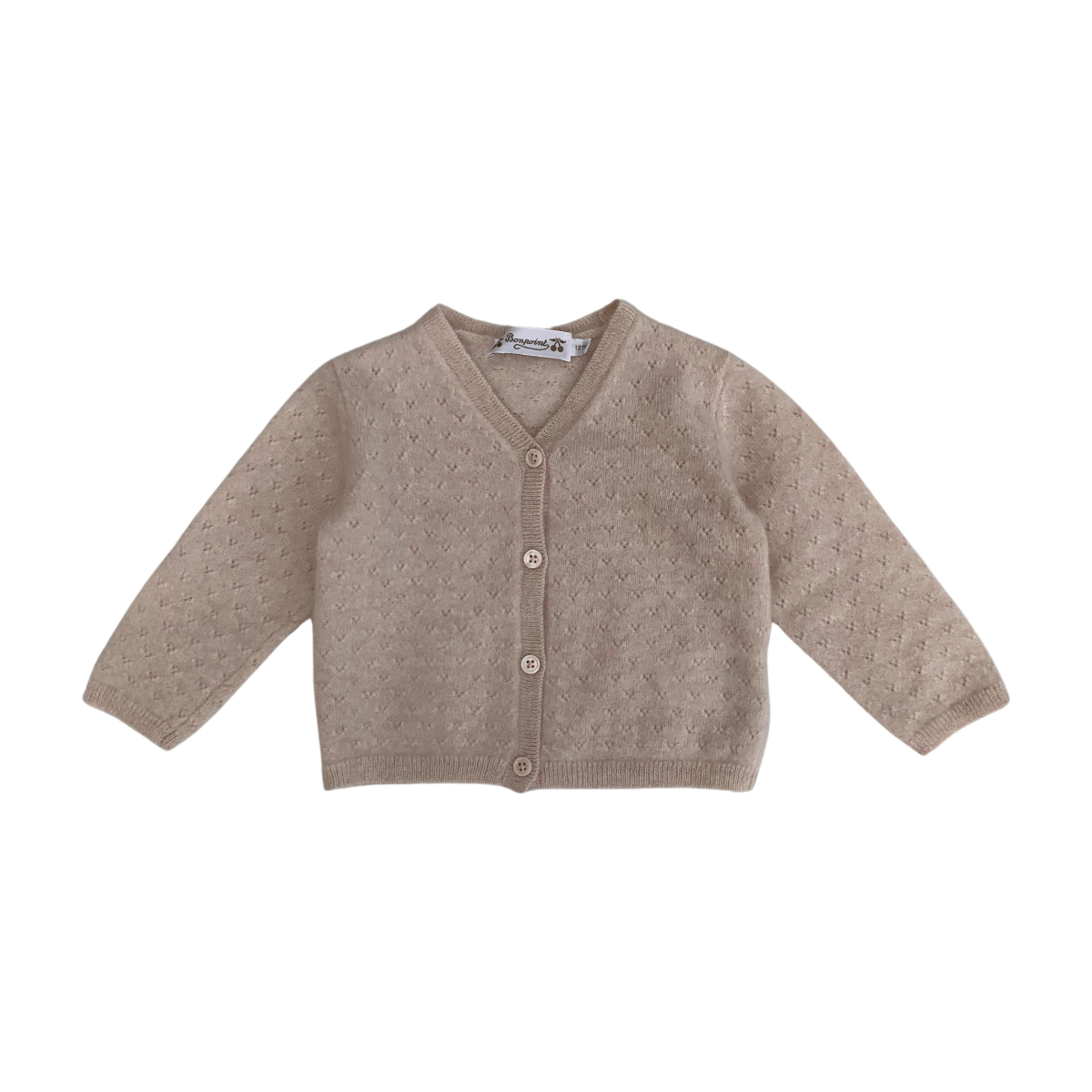 BONPOINT - CARDIGAN - ROSE - 12 MOIS