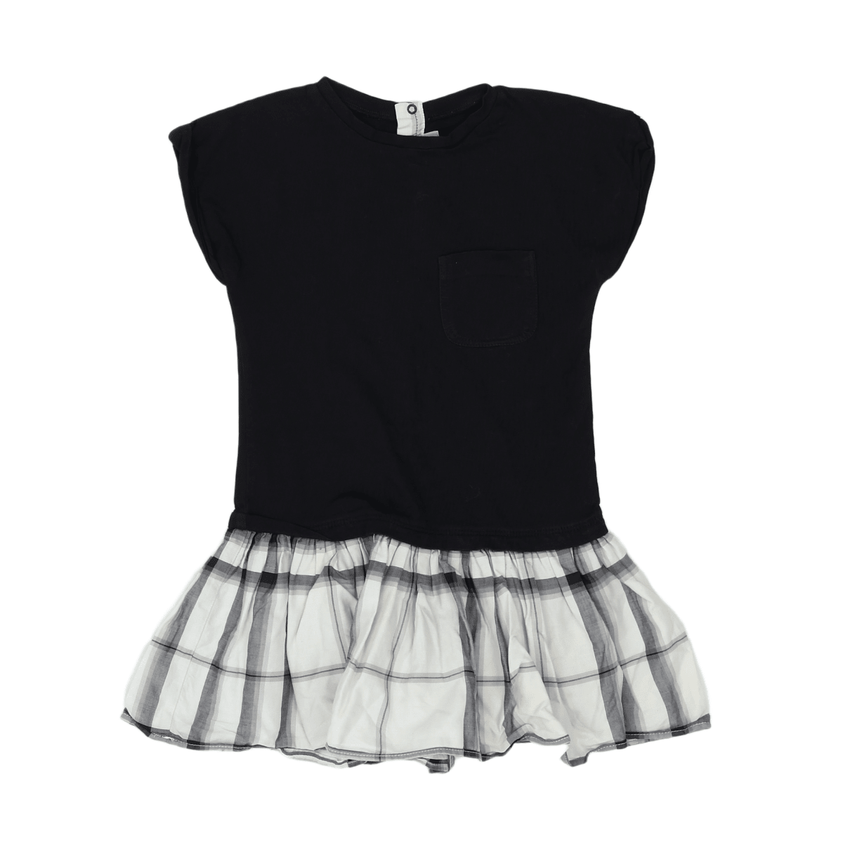 BURBERRY - KLEID - SCHWARZ, GRAU - 3 JAHRE