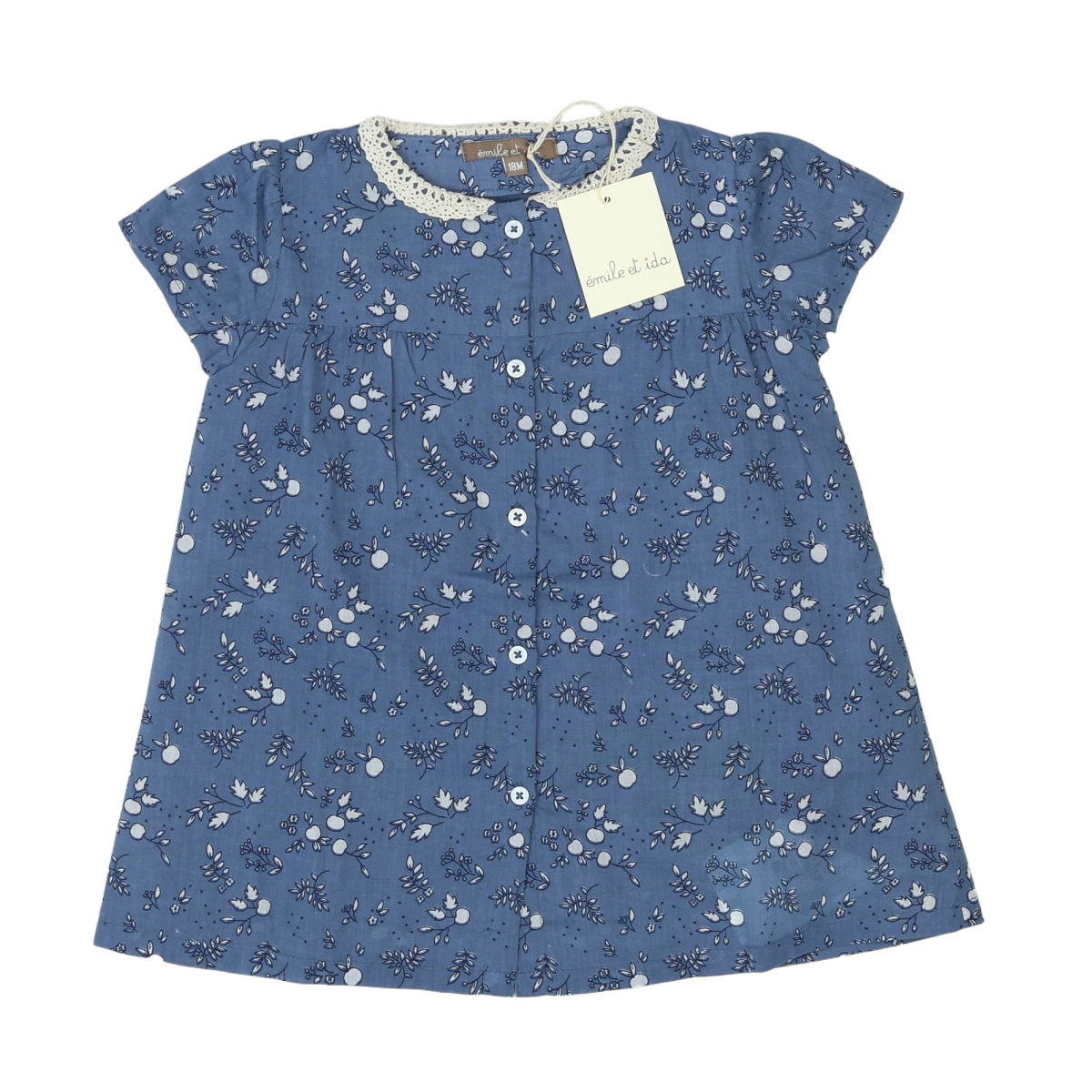 EMILE & IDA - ROBE - BLEU - 18 MOIS