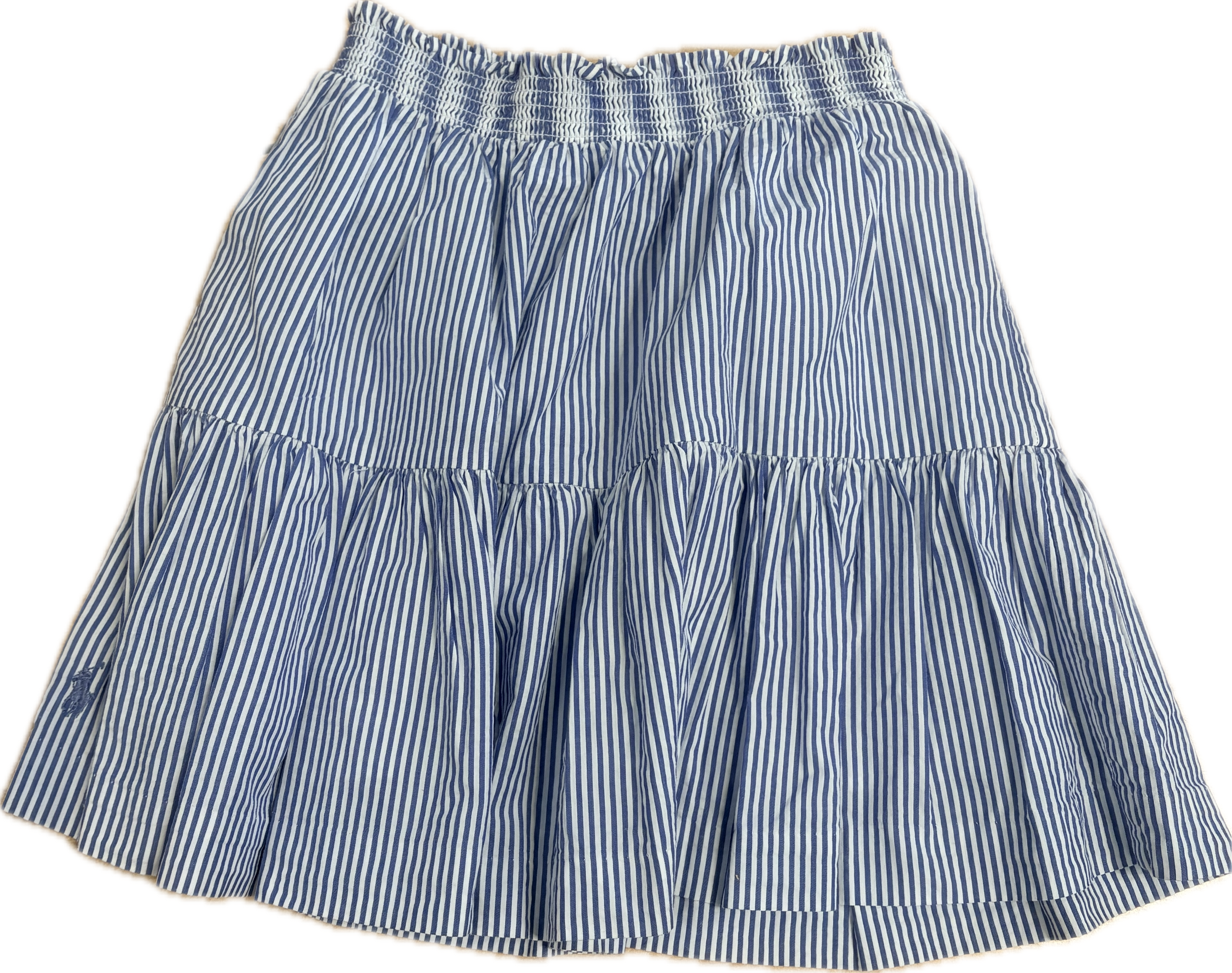 RALPH LAUREN - JUPE - BLEU, BLANC - 7 ANS