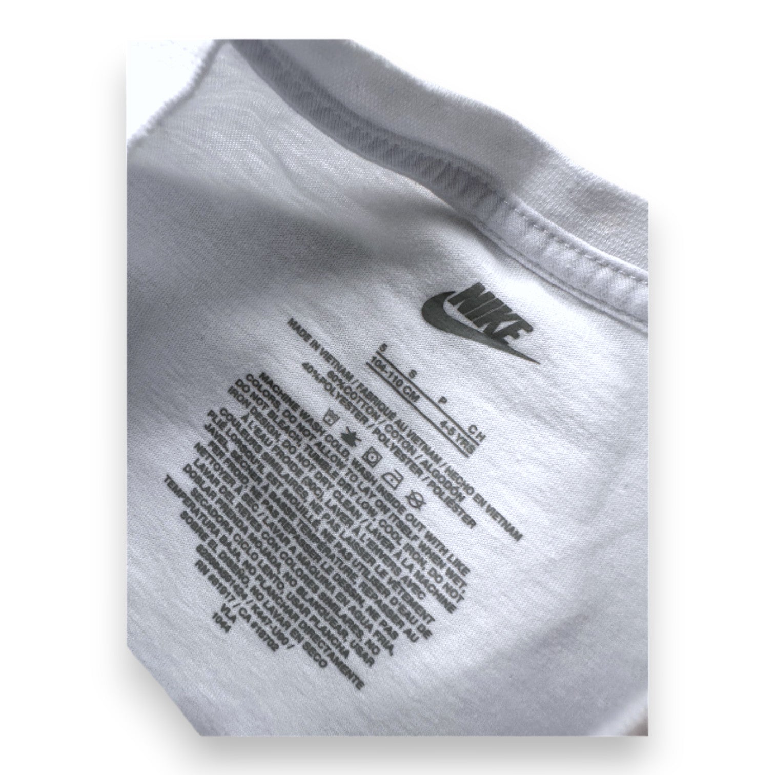 NIKE - T-SHIRT - WHITE - 4 YEARS