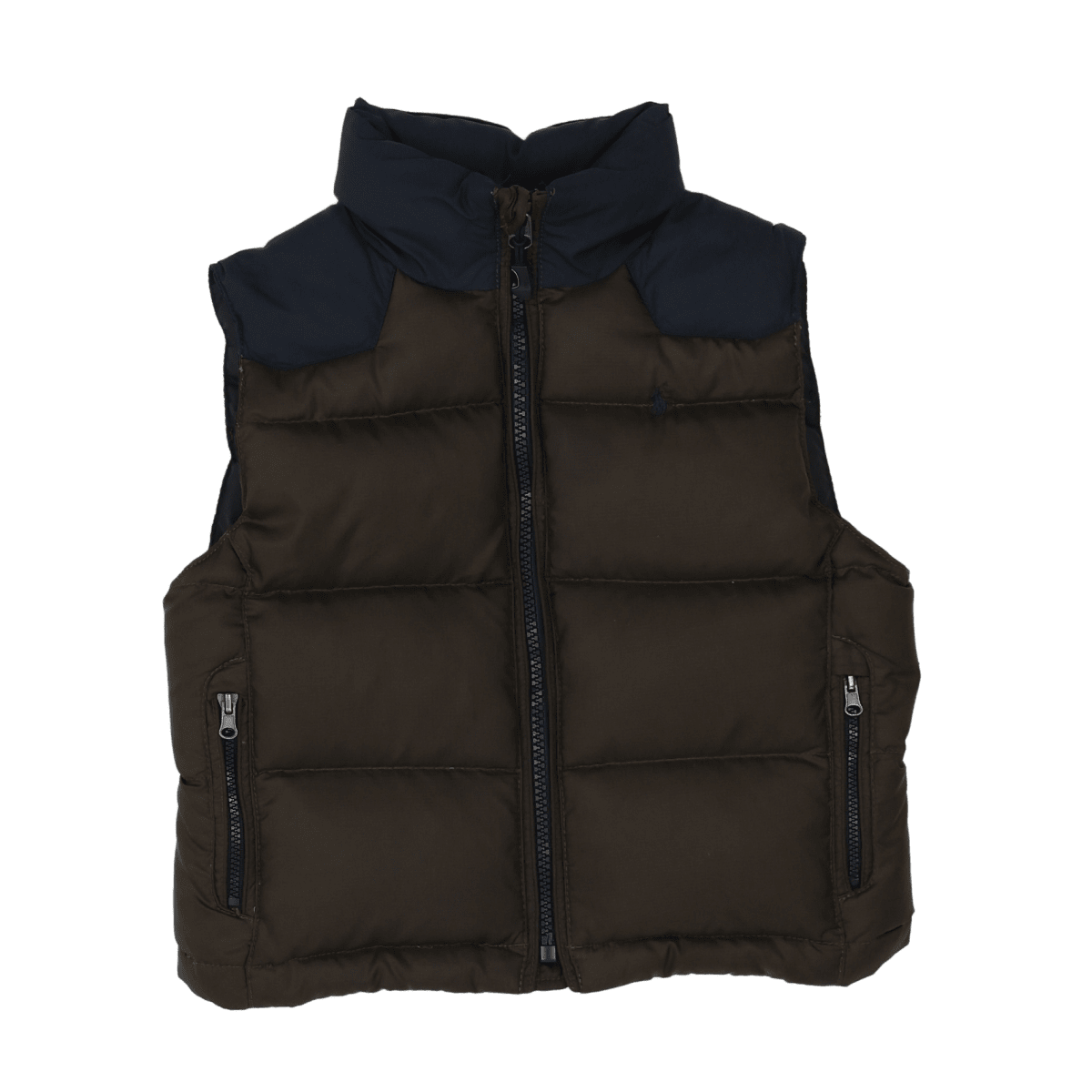 RALPH LAUREN - BLOUSON SANS MANCHE - VERT, NOIR - 24 MOIS