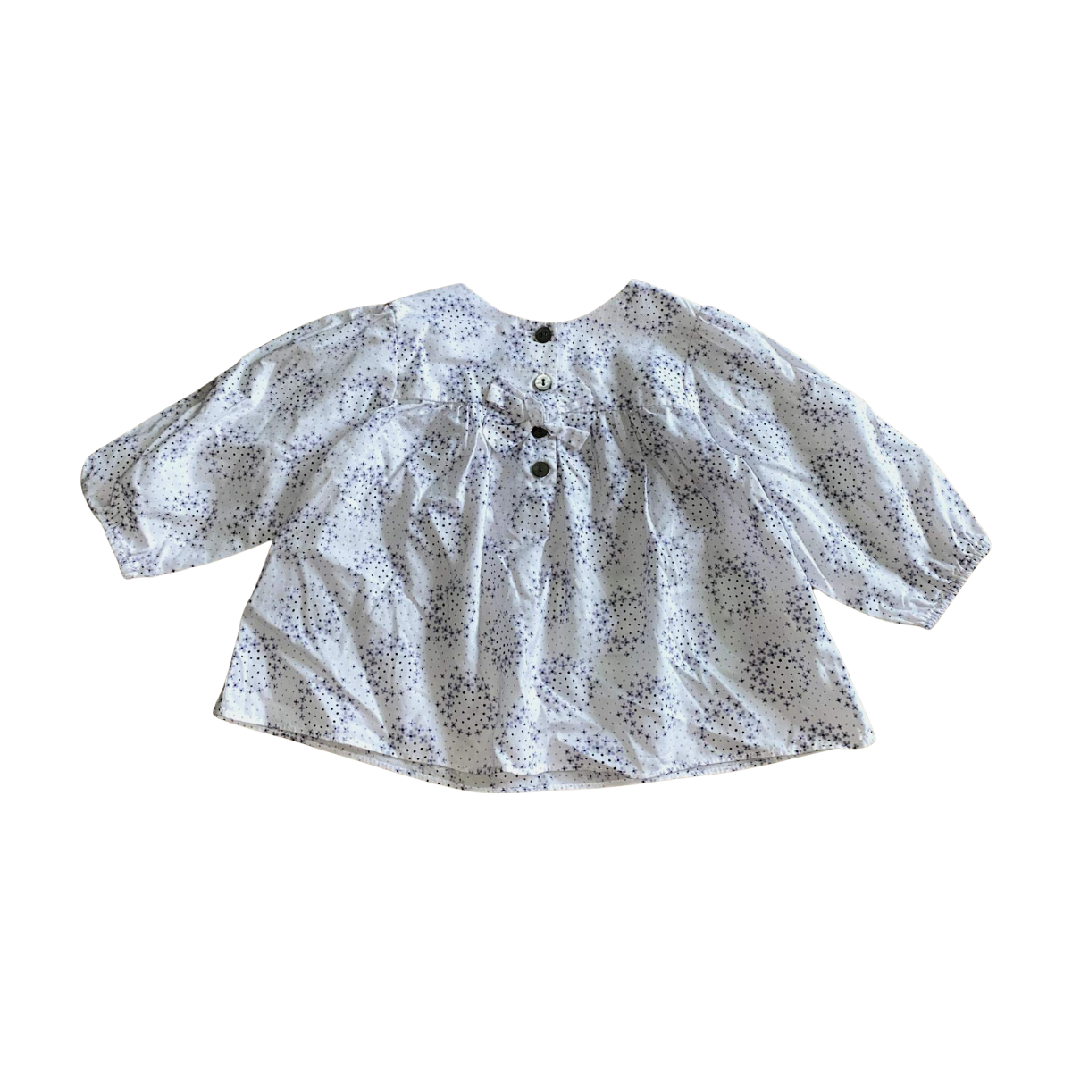 JACADI - BLOUSE - BLANC, VIOLET - 6 MOIS