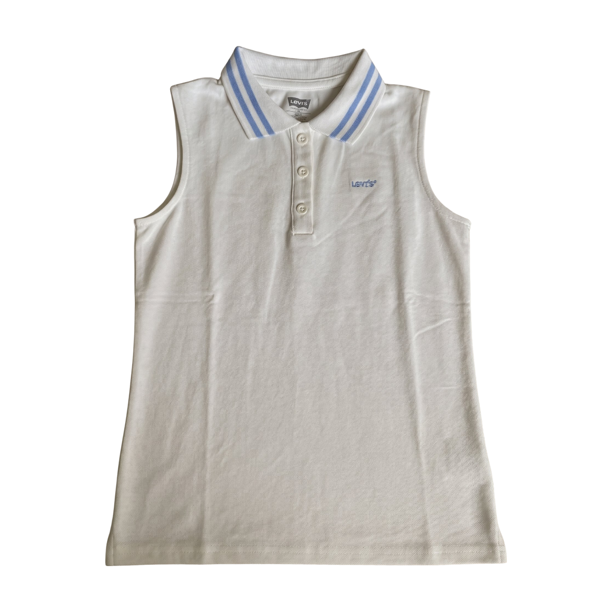 LEVI'S - POLO - BLANC, BLEU - 10 ANS